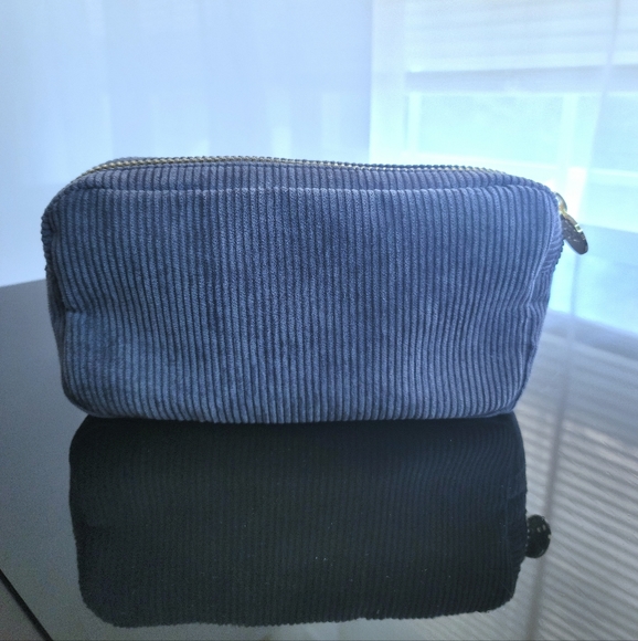 Stoney Clover Lane Small Corduroy Pouch in Blueberry - Picture 1 of 3